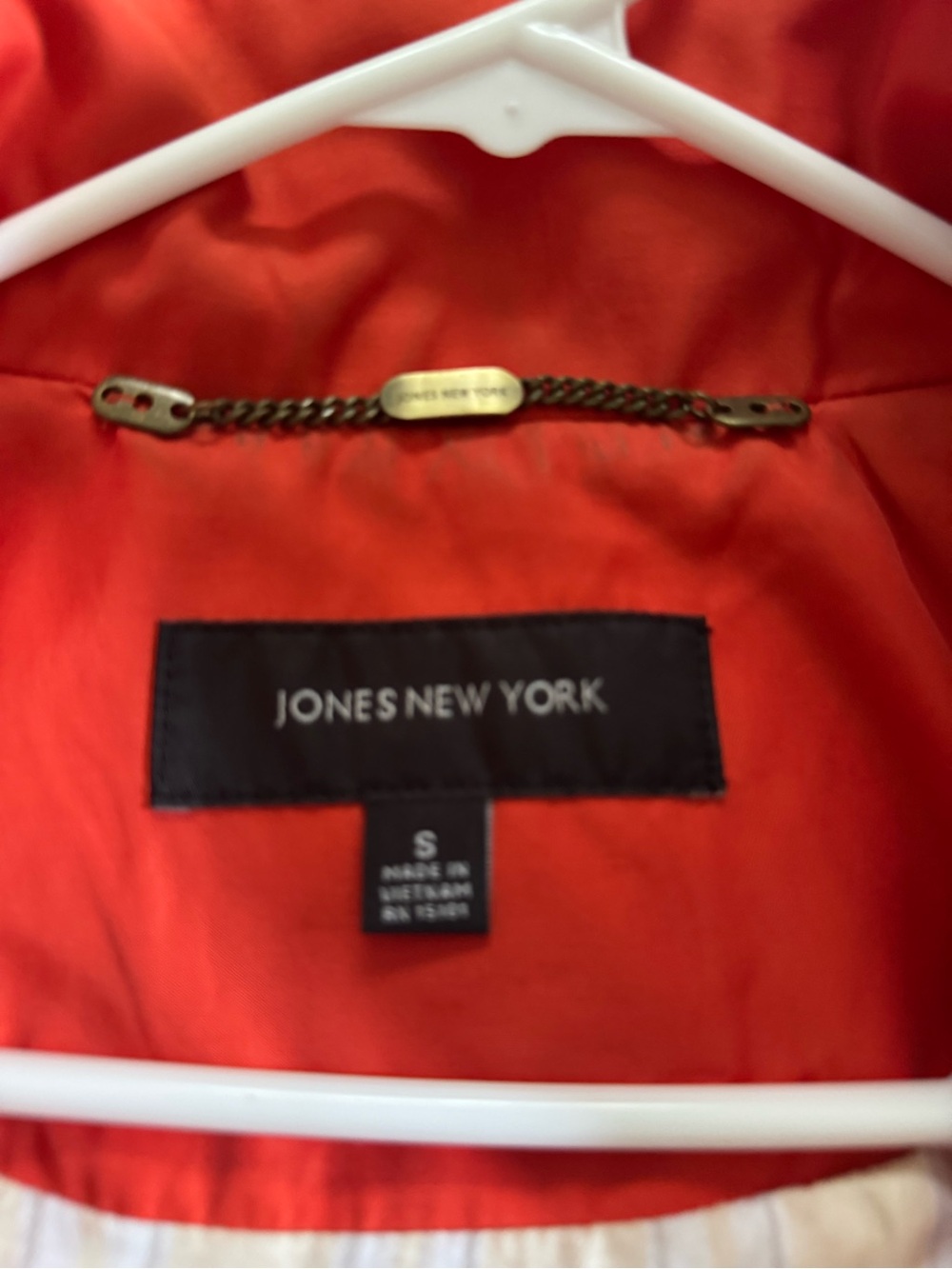Jones New York Bright Red Women's Trench Coat - Picture 5 of 5